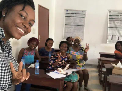 R-Ladies Cotonou mentoring program participants