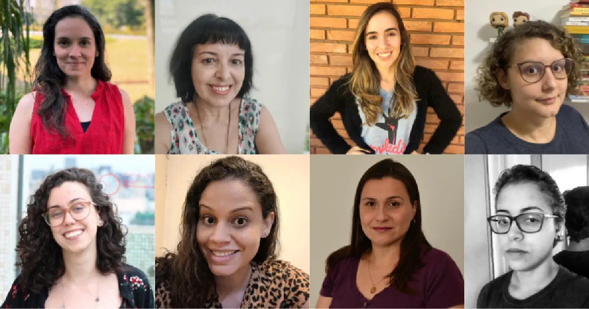 R-Ladies Sao Paulo team members at a community event