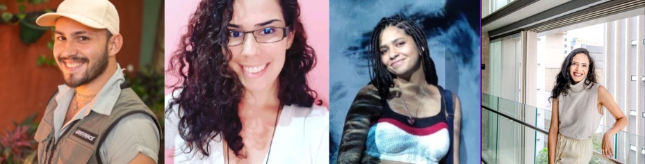 Portrait photos of six R-Ladies São Paulo co-organizers