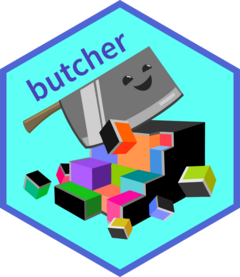 butcher hex sticker