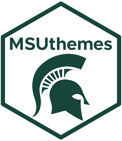 MSUthemes hex sticker