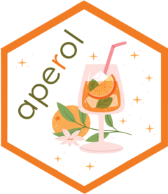 aperol hex sticker