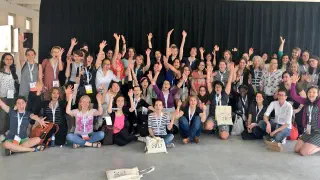 Screenshot of the new R-Ladies website