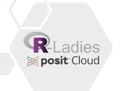 R-Ladies and Posit Cloud logos